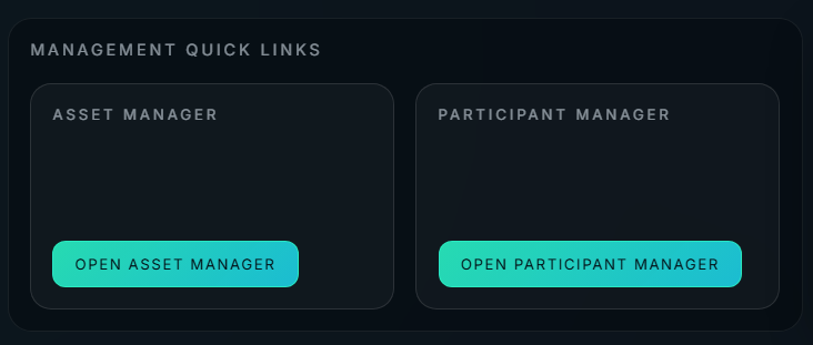 Manage view for driver stats and event setup.